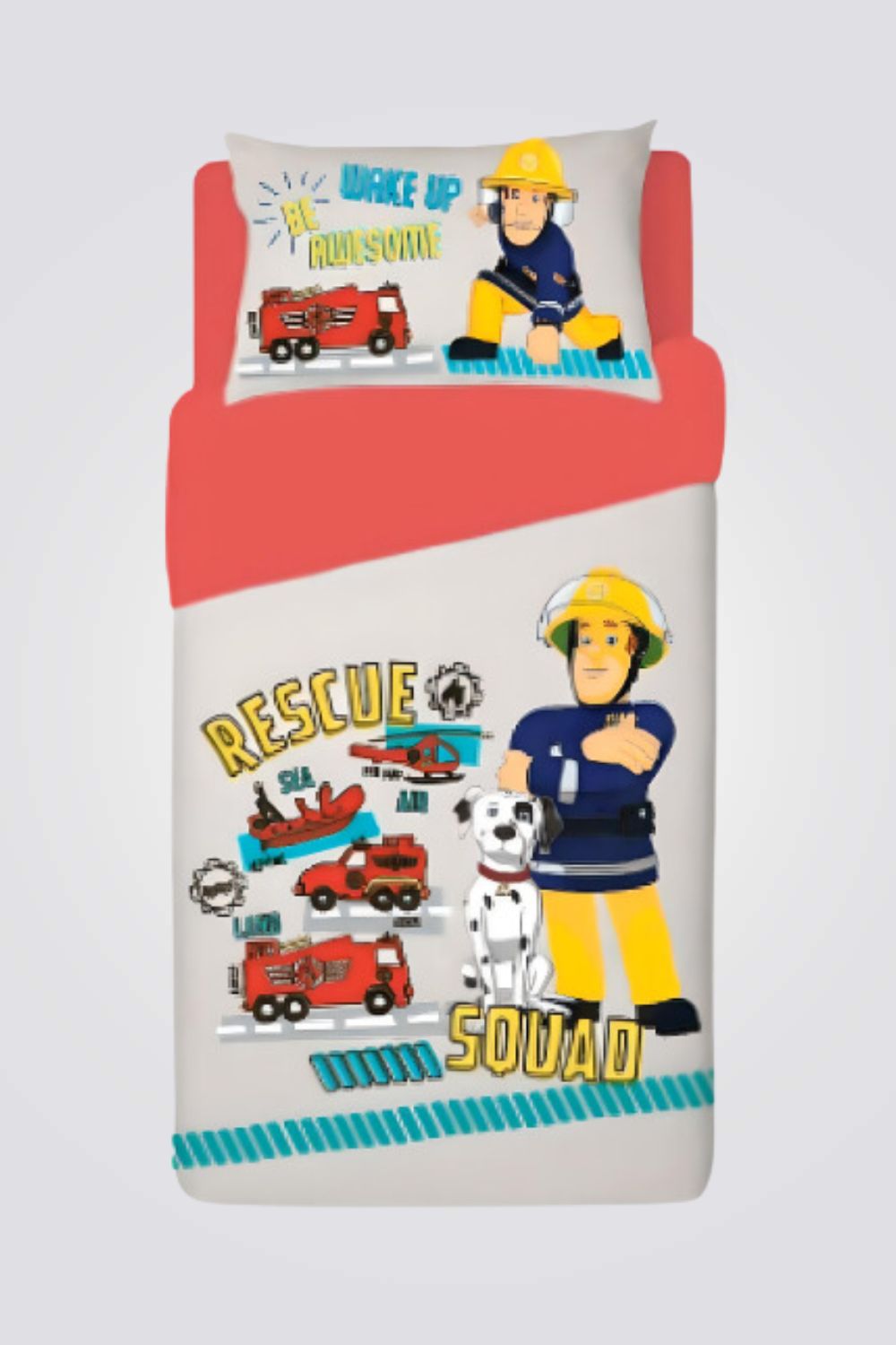 סט מצעים 90/200 כותנה FIRE MAN