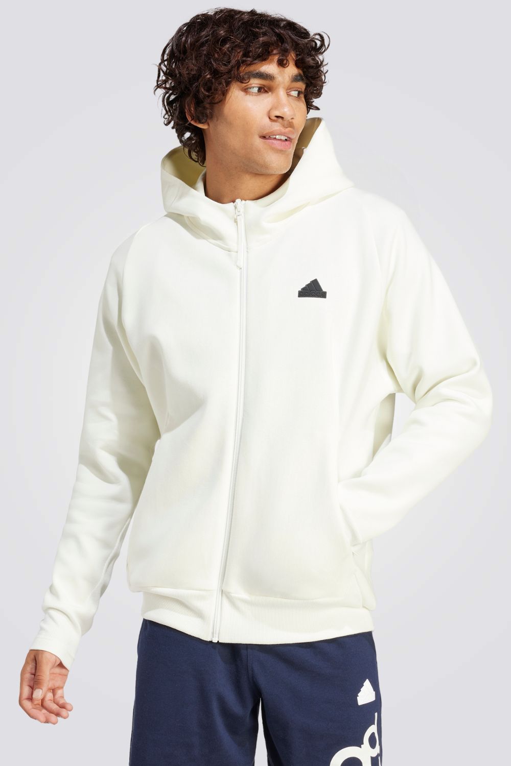 סווטשירט לגברים Z.N.E. PREMIUM בצבע לבן