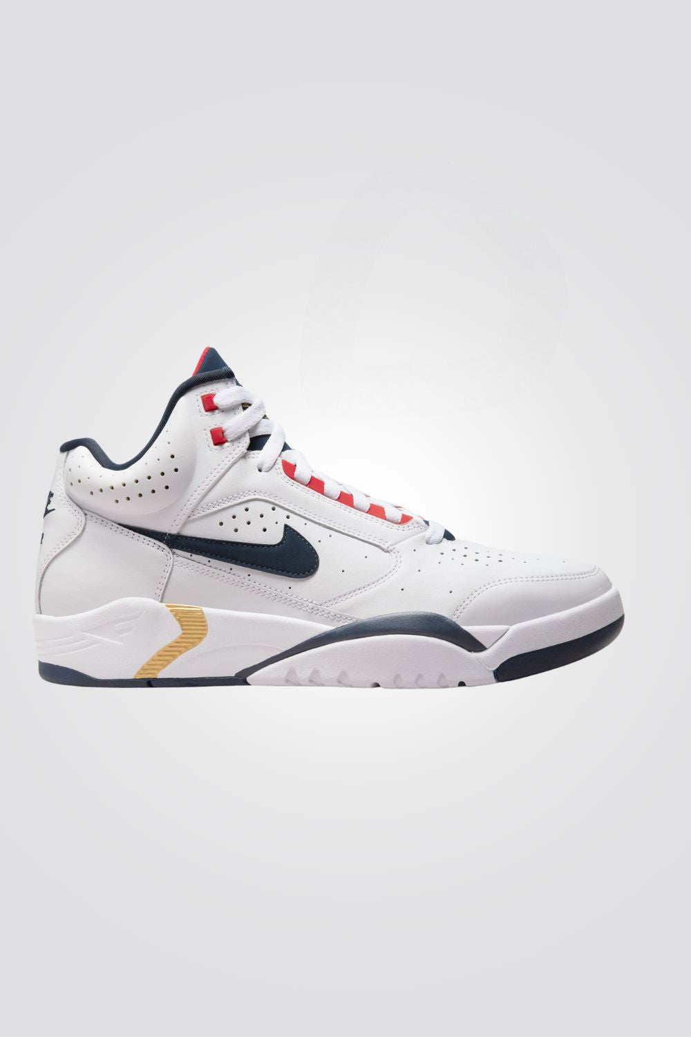 נעלי ספורט לגברים  Air Flight Lite Mid בצבע לבן ואדום