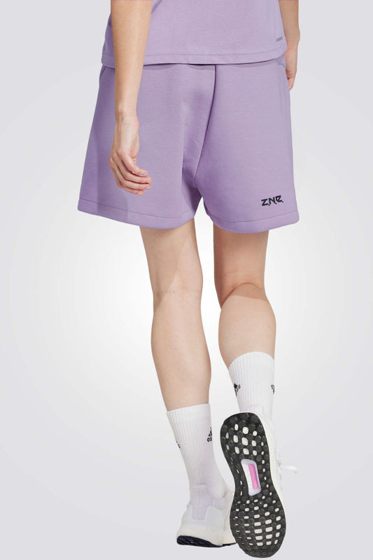 מכנסיים קצרים לנשים Z.N.E. בצבע סגול לילך
