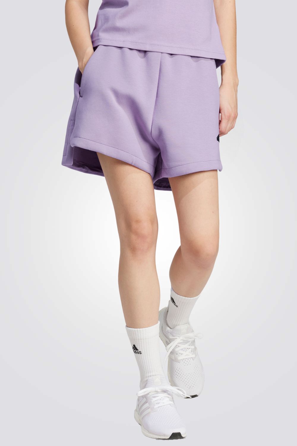 מכנסיים קצרים לנשים Z.N.E. בצבע סגול לילך