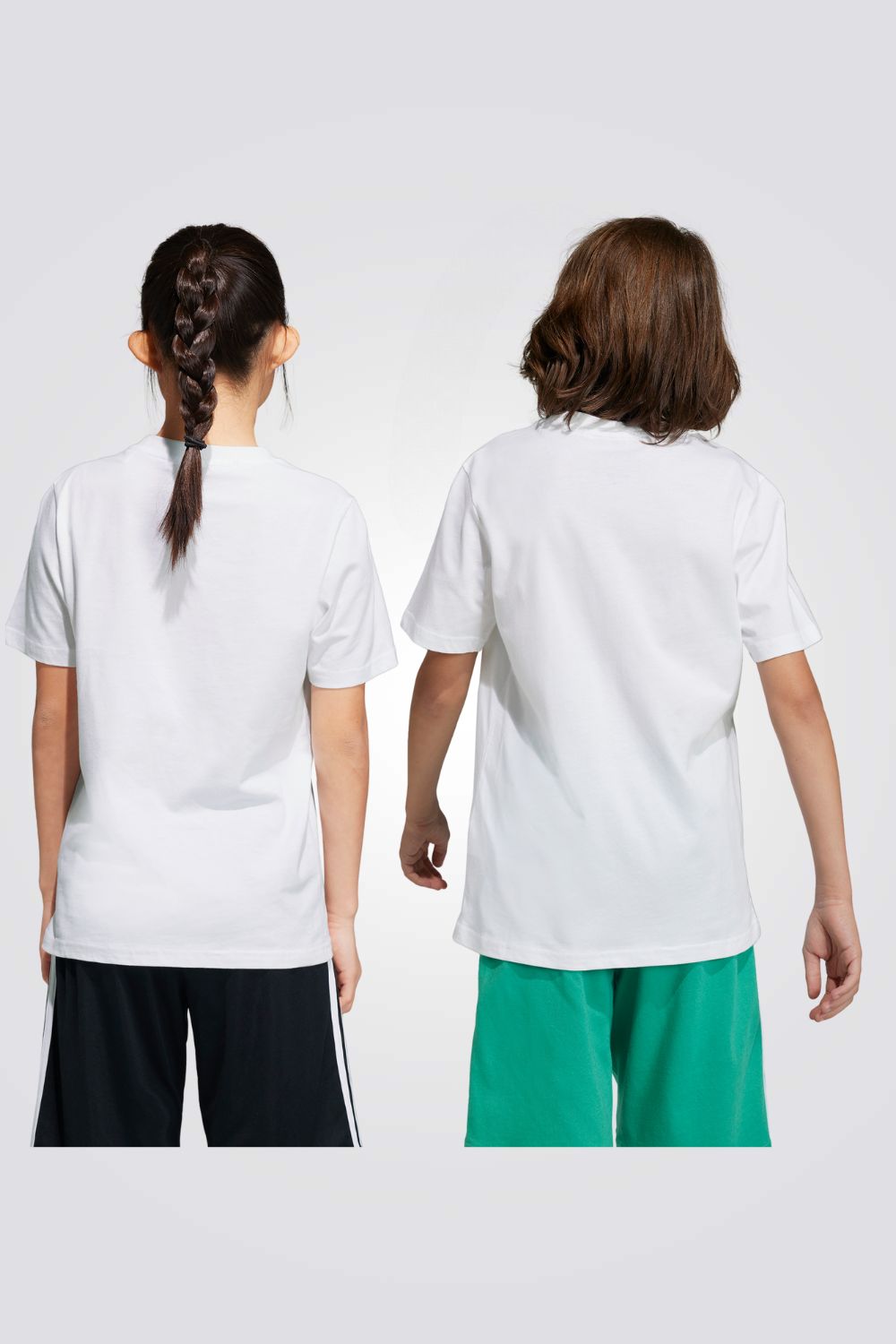 טישירט לנוער ESSENTIALS BIG LOGO בצבע לבן