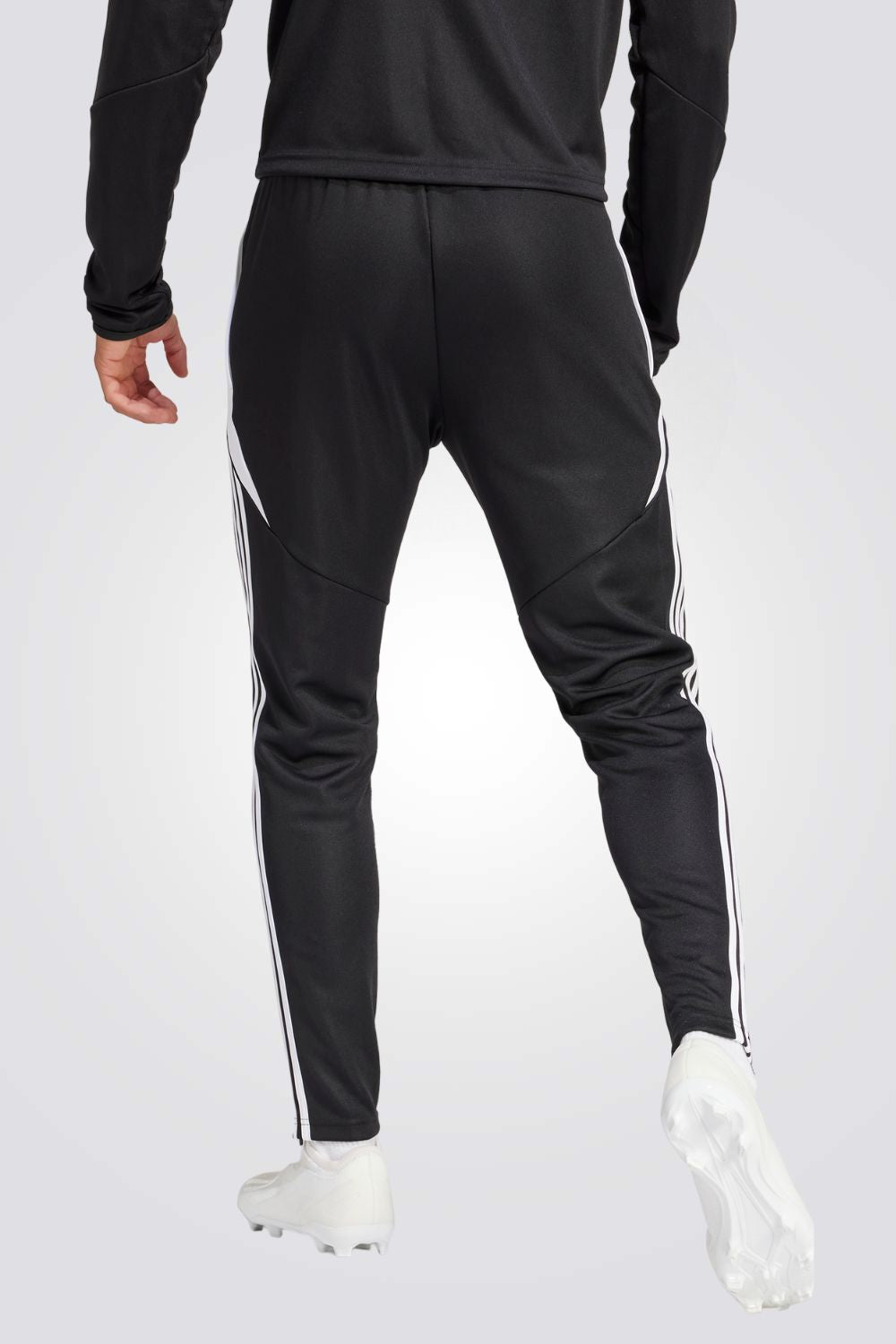 מכנסיים ארוכים לגברים TIRO 24 SLIM בצבע שחור ולבן