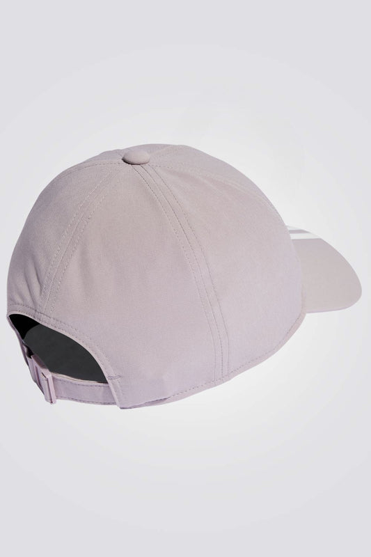 כובע לנשים 3 STRIPES AEROREADY בצבע ורוד ולבן