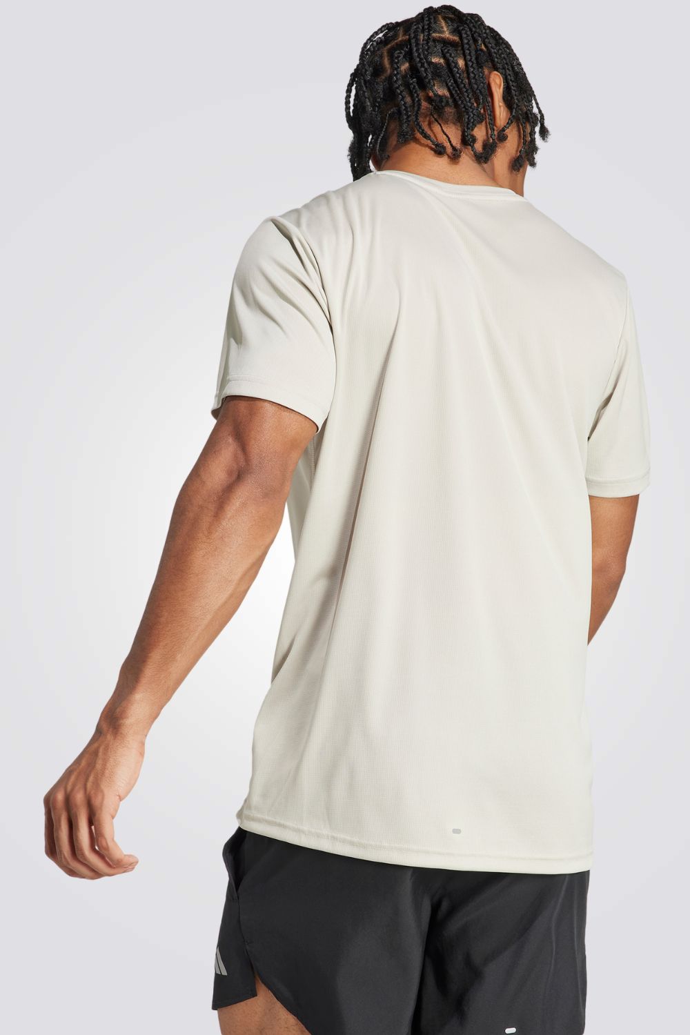 טישירט לגברים RUN IT בצבע אפור בהיר