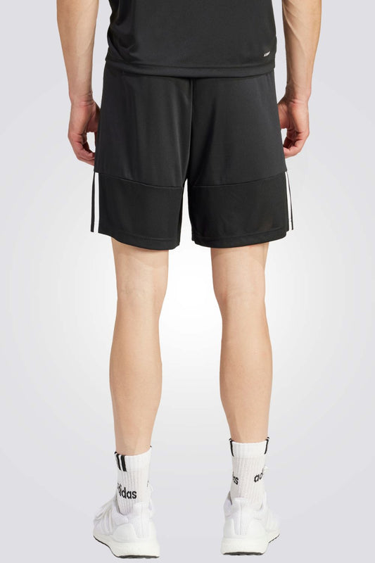 מכנסיים קצרים לגברים SERENO AEROREADY CUT 3-STRIPES בצבע שחור ולבן