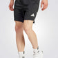 מכנסיים קצרים לגברים SERENO AEROREADY CUT 3-STRIPES בצבע שחור ולבן - 1