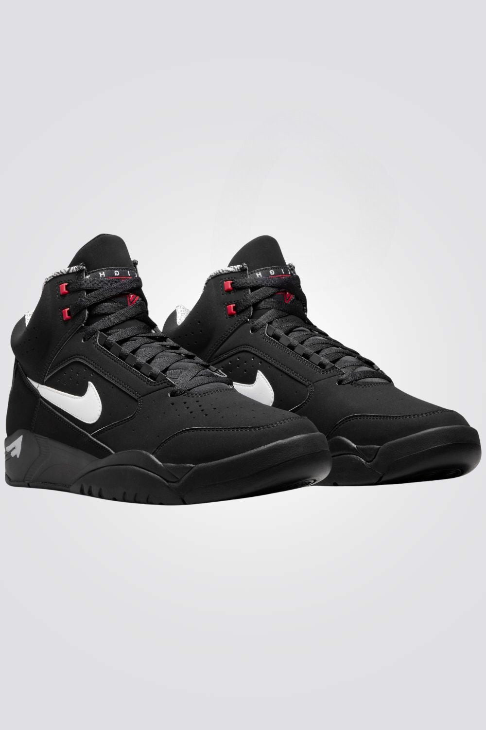 נעלי ספורט לגברים Air Flight Lite Mid בצבע שחור ולבן