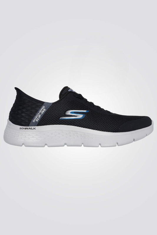 נעלי ספורט לנשים HANDS FREE SLIP-INS: GO WALK FLEX בצבע שחור ולבן