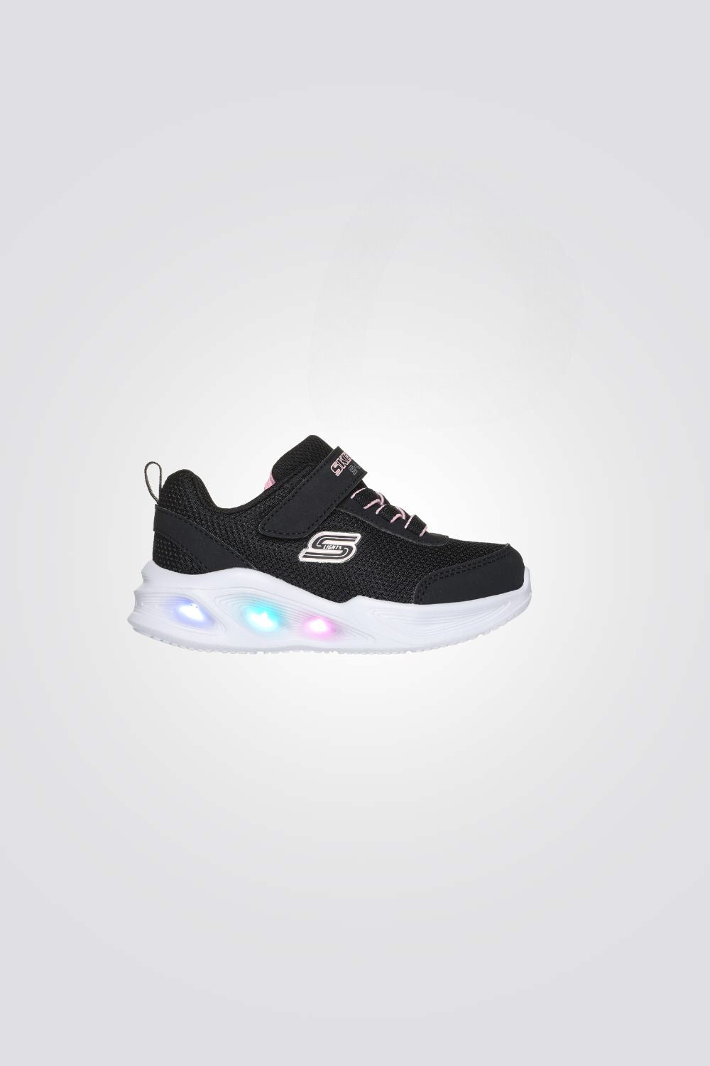 נעלי ספורט לתינוקות Sola Glow בצבע שחור ולבן
