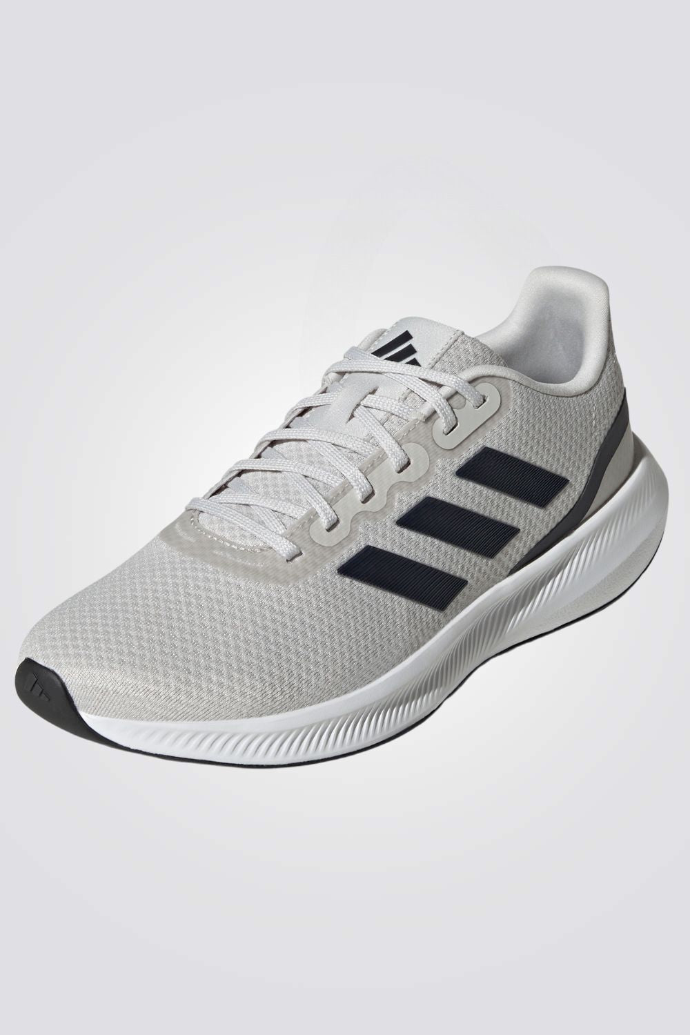 נעלי ספורט לגברים RUNFALCON 3.0 בצבע אפור לבן ושחור