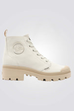 מגפון מעור לנשים PALLABASE בצבע קרם