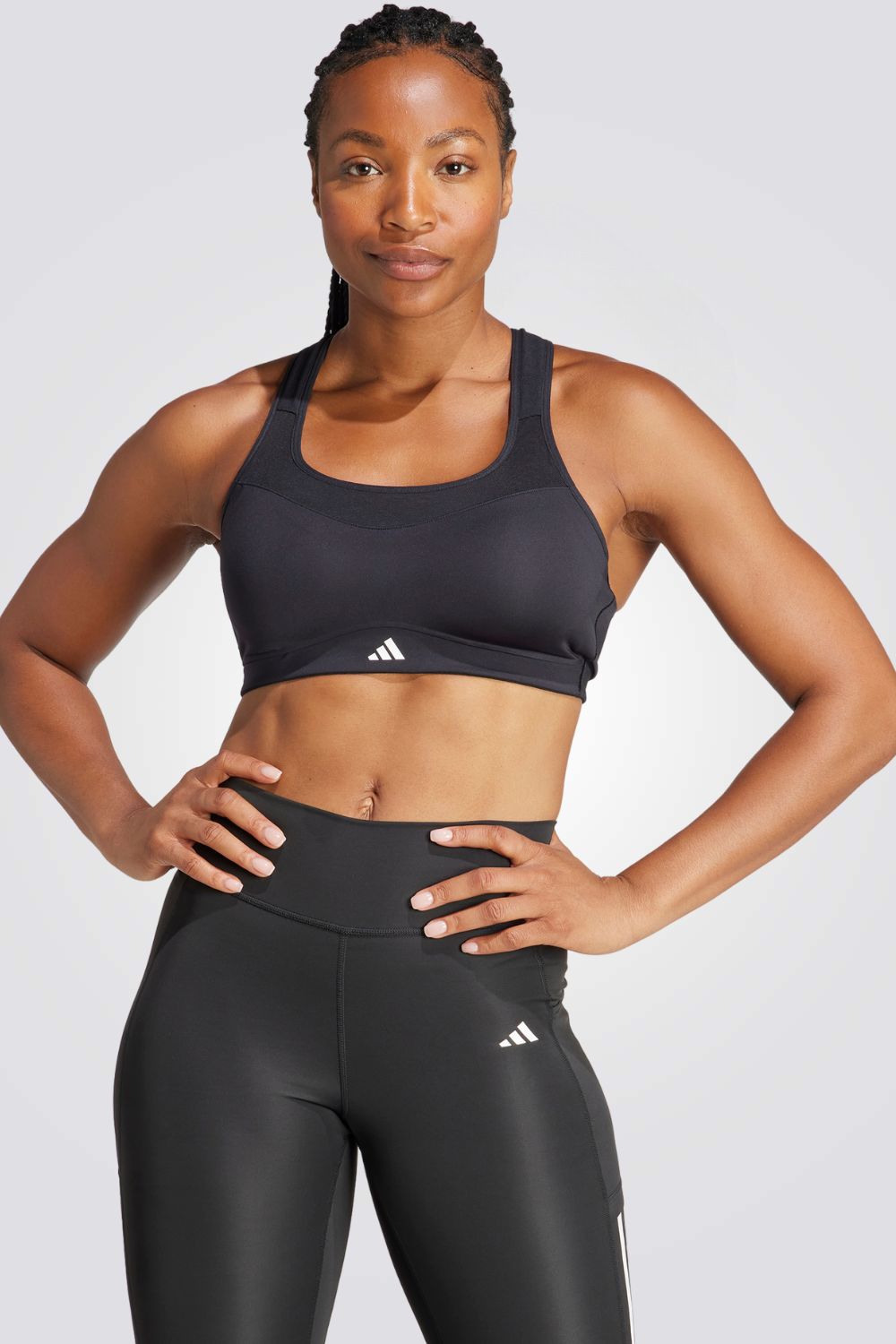 טופ אימון לנשים TLRD IMPACT TRAINING HIGH-SUPPORT בצבע שחור