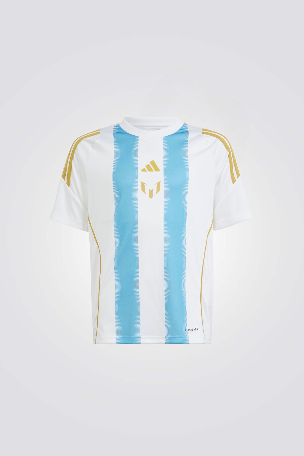 טישירט לילדים PITCH 2 STREET MESSI TRAINING JERSE בצבע לבן ותכלת