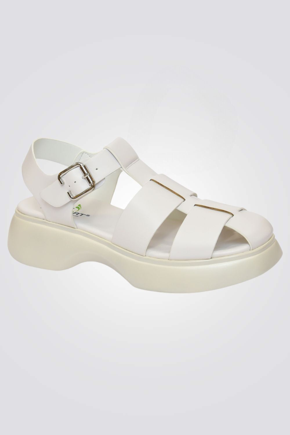 סנדל רצועות נוחות לנשים בצבע לבן