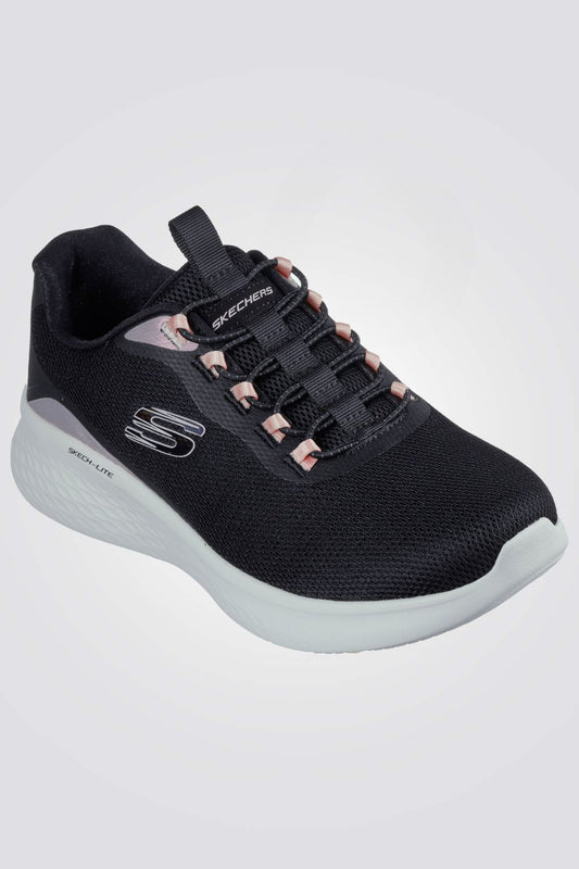 נעלי ספורט לנשים Lite Pro - Glimmer בצבע שחור ורוד ולבן
