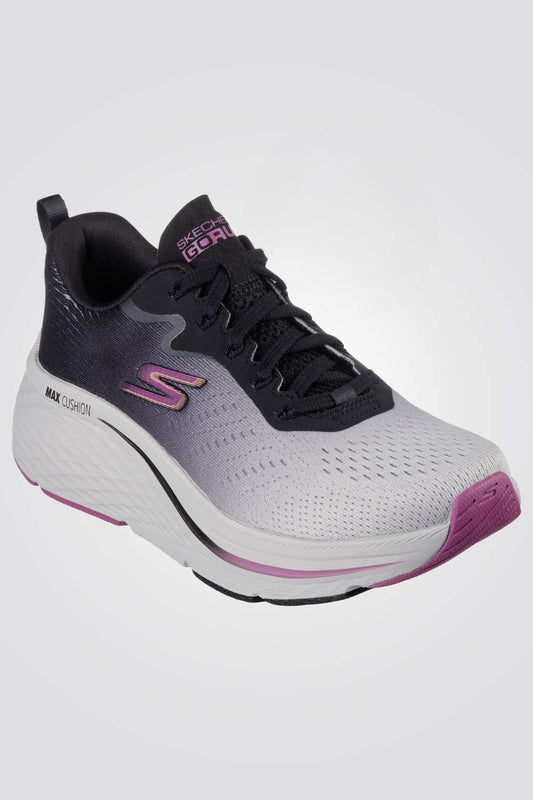 נעלי ספורט לנשים  GOrun Max Cshioning Elite - Superior Stride בצבע אפור וסגול