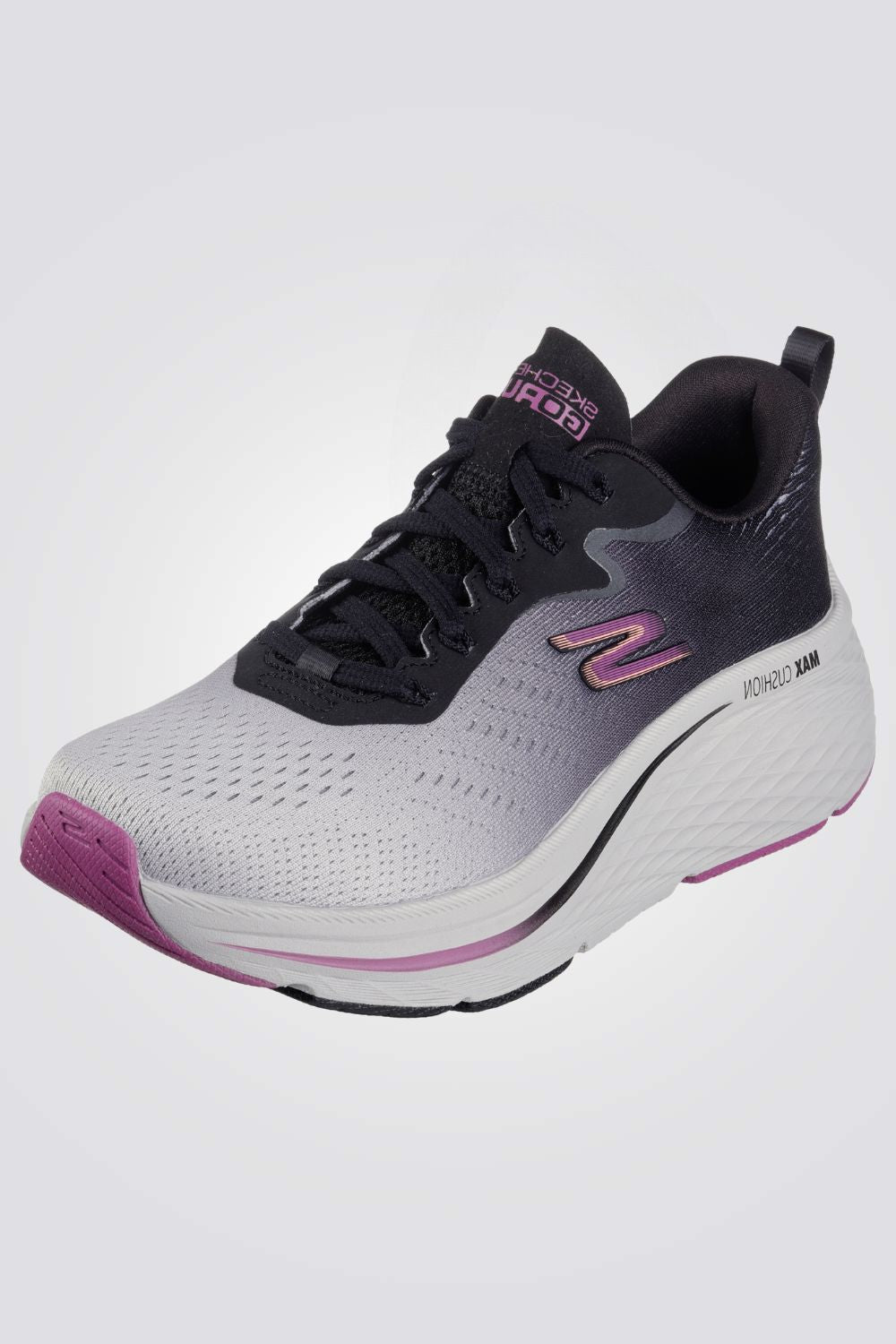 נעלי ספורט לנשים  GOrun Max Cshioning Elite - Superior Stride בצבע אפור וסגול