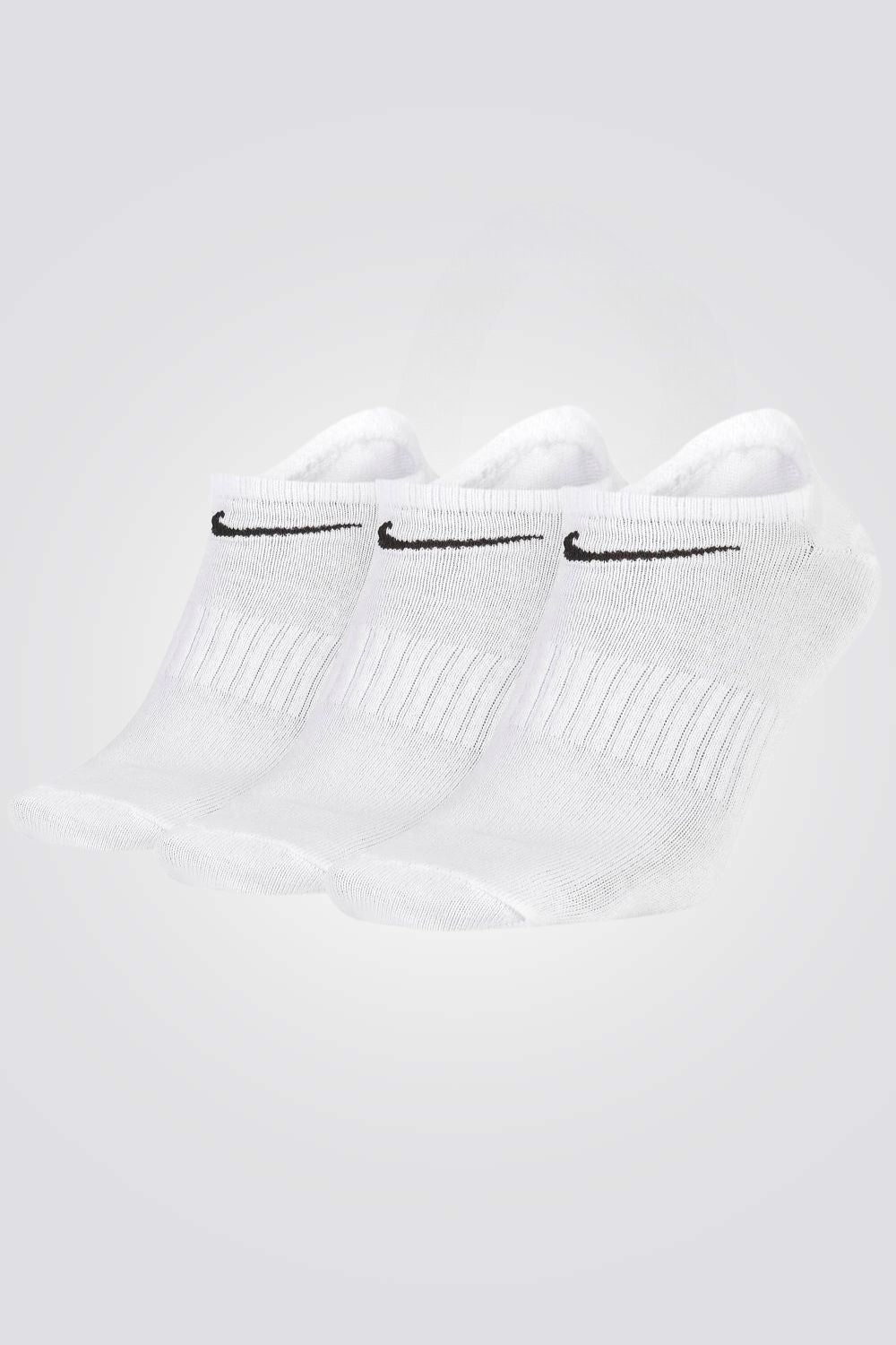 מארז 3 זוגות עקביות ספורט Everyday בצבע לבן