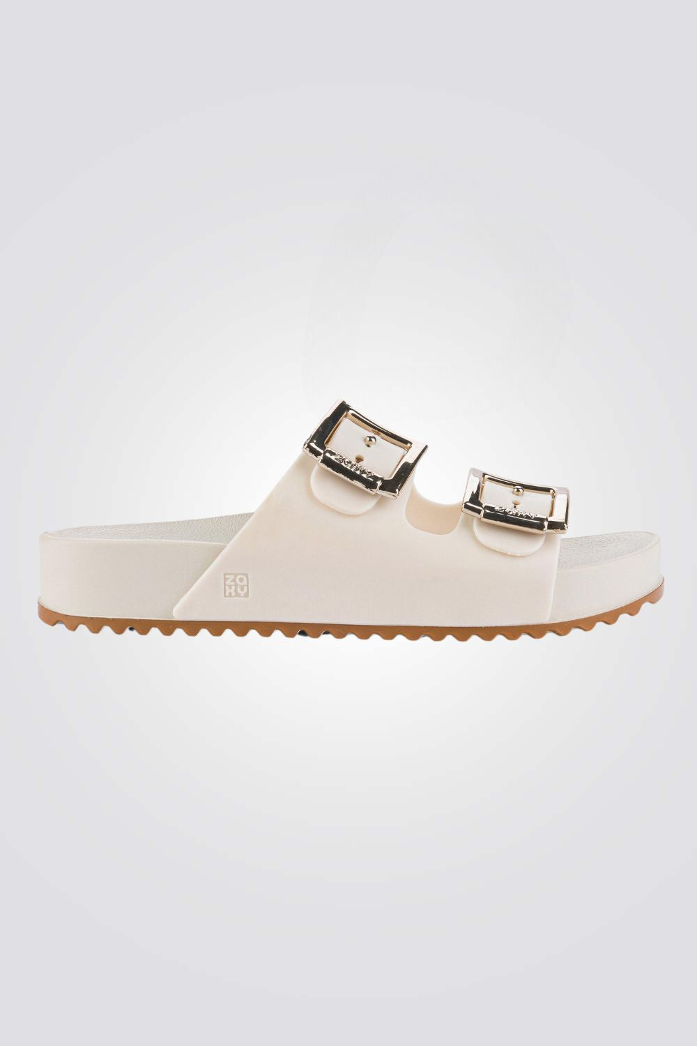 כפכפים לנשים  PARTNER III FEM בצבע לבן עם סולייה חומה