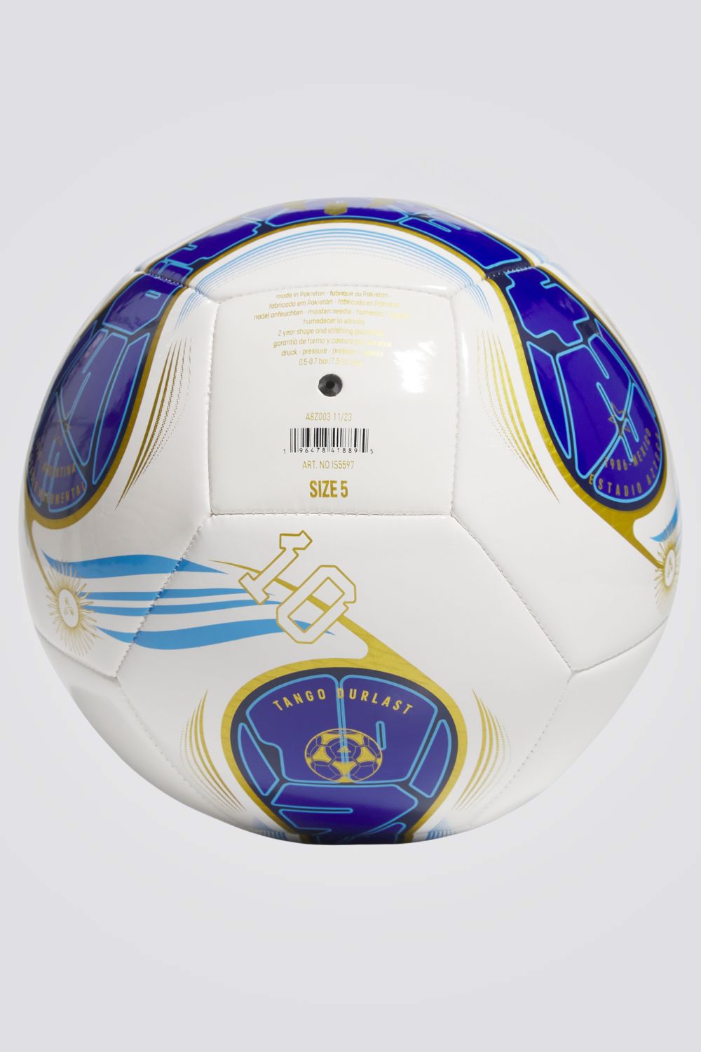 כדורגל MESSI CLUB בצבע לבן וכחול