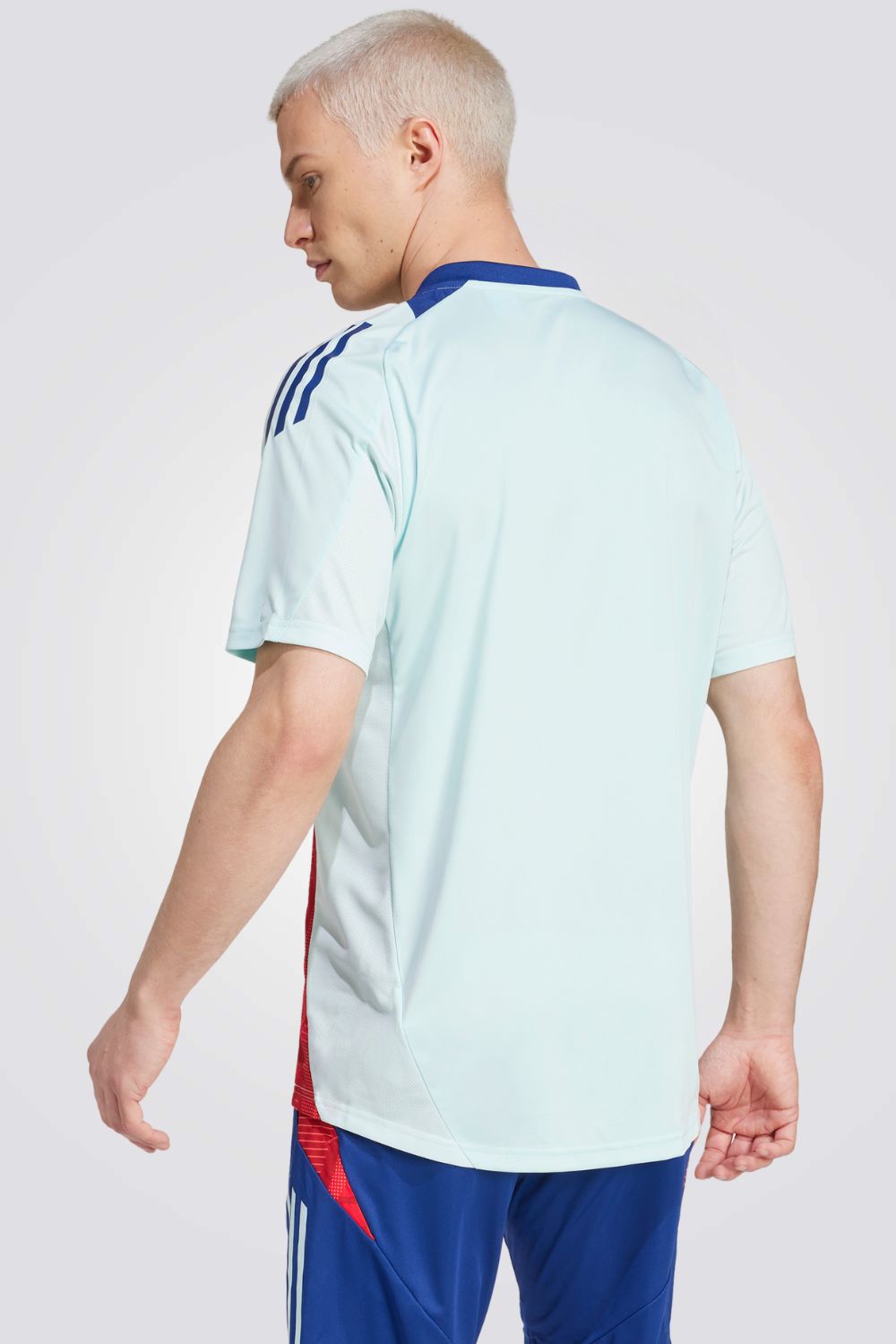 טישירט לגברים SPAIN TIRO 24 COMPETITION בצבע טורקיז ואדום