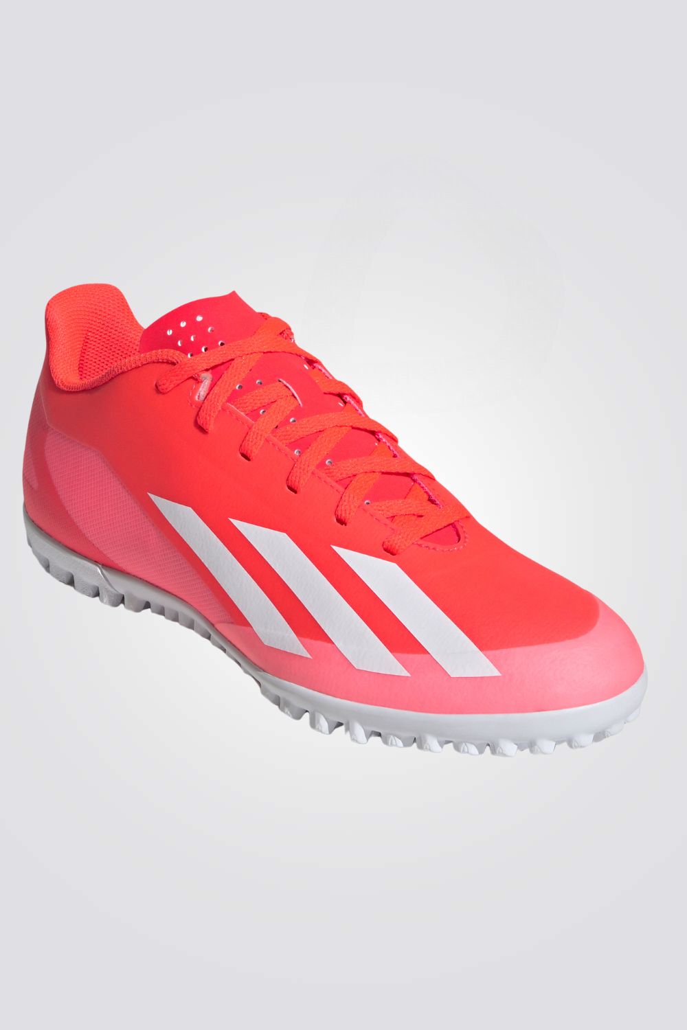 נעלי קטרגל לגברים X CRAZYFAST CLUB TURF בצבע אדום ולבן