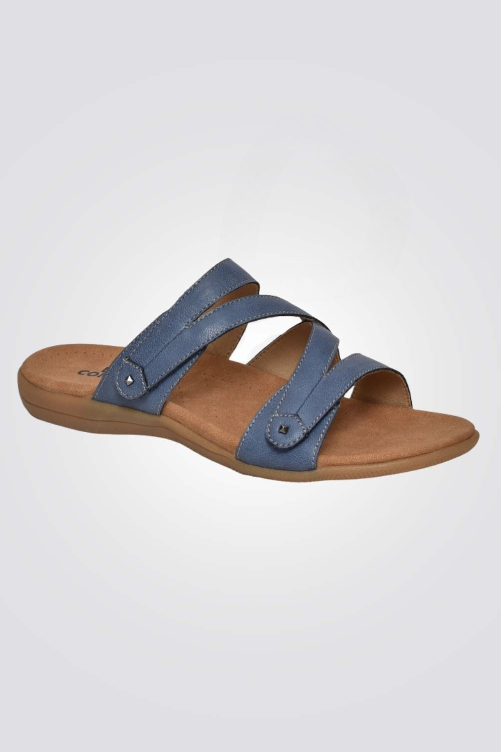 סנדלי נוחות לנשים V בצבע כחול