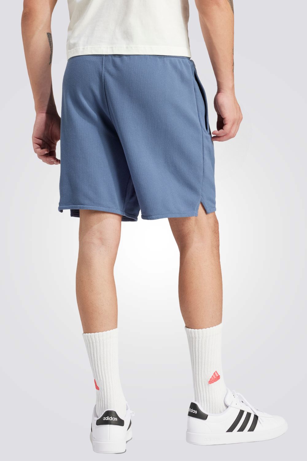 מכנסיים קצרים לגברים LOUNGE PIQUÉ TERRY בצבע כחול בהיר