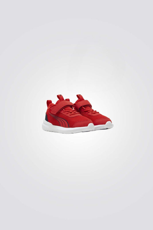 נעלי ספורט לתינוקות  Kruz Track AC+ בצבע אדום ושחור