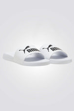 כפכפים מבית המותג PUMA בעלות מדרס פנימי, לתמיכה מלאה ברגל. סולייה חיצונית מגומי, שמספקת אחיזה מלאה בקרקע.