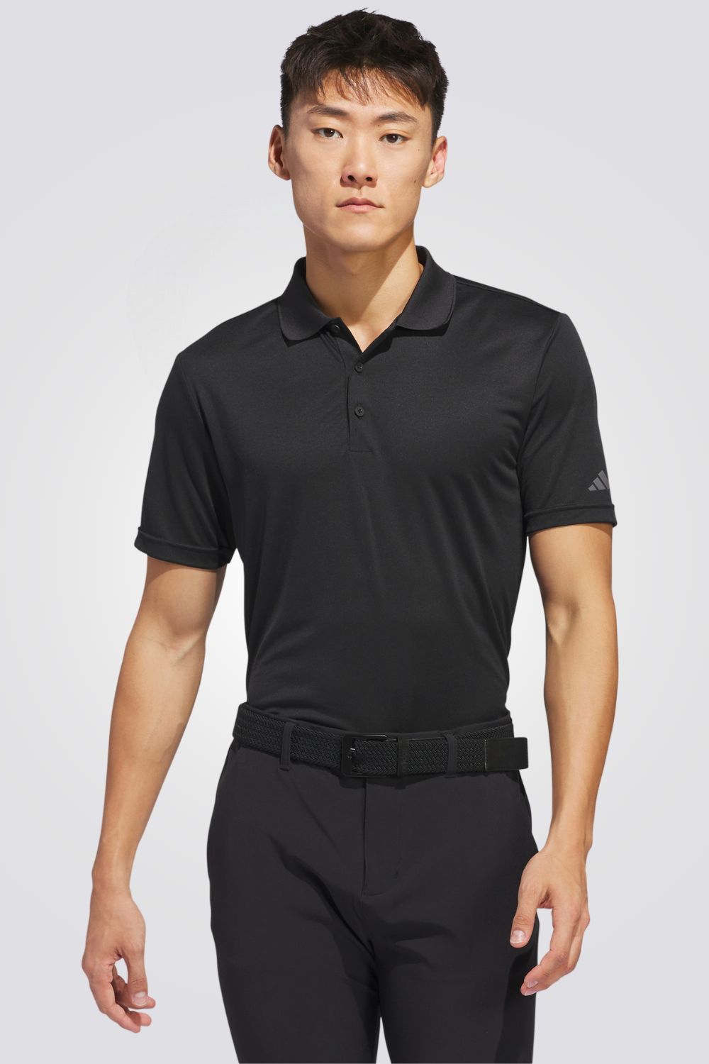 חולצת פולו לגברים CORE ADIDAS PERFORMANCE PRIMEGREEN בצבע שחור