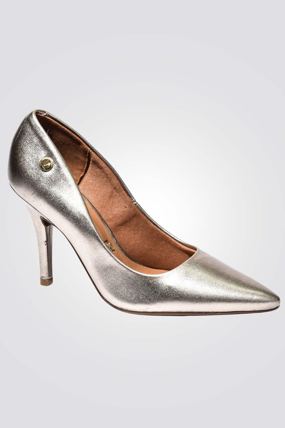 נעלי סירה זהב עם עקב גבוה