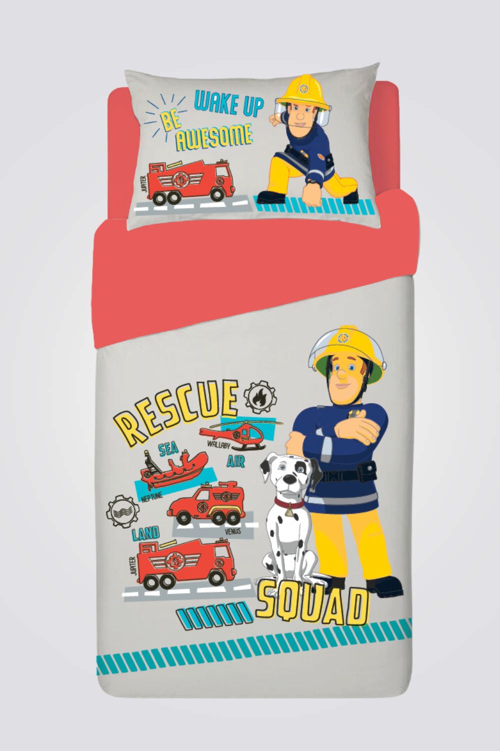 סט מצעים ממותגים לילדים , הרכב בד 100% כותנה, סט נוער (מיטה וחצי), ציפה 150X200 ס”מ, סדין גומי 120X200 ס”מ ציפית 50X70 ס”מ