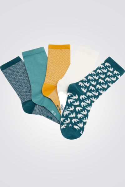 מארז 5 זוגות גרבים לילדים בצבעים שונים