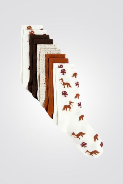 מארז 5 זוגות גרבים לילדים בצבעים שונים