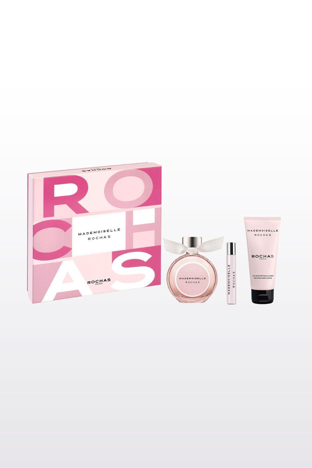 מארז בישום לאישה 90 מ"ל + 7.5 מ"ל + קרם גוף 100 מ"ל MADEMOISELLE E.D.P | רושס