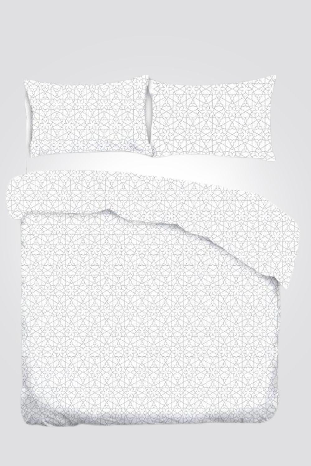 סט מצעים יחיד רחב 120/200 ס"מ כותנה דגם שוהם - MASHBIR//365