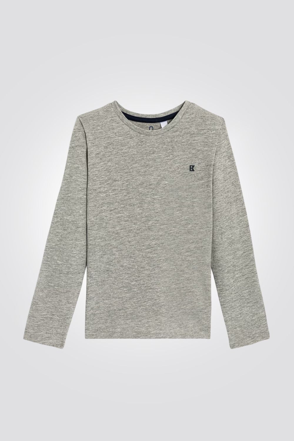 טישירט ילדים שרוול ארוך אפור אמריקאי