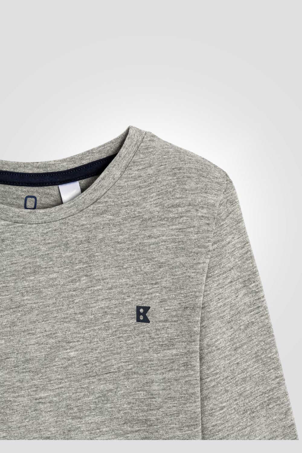 טישירט ילדים שרוול ארוך אפור אמריקאי