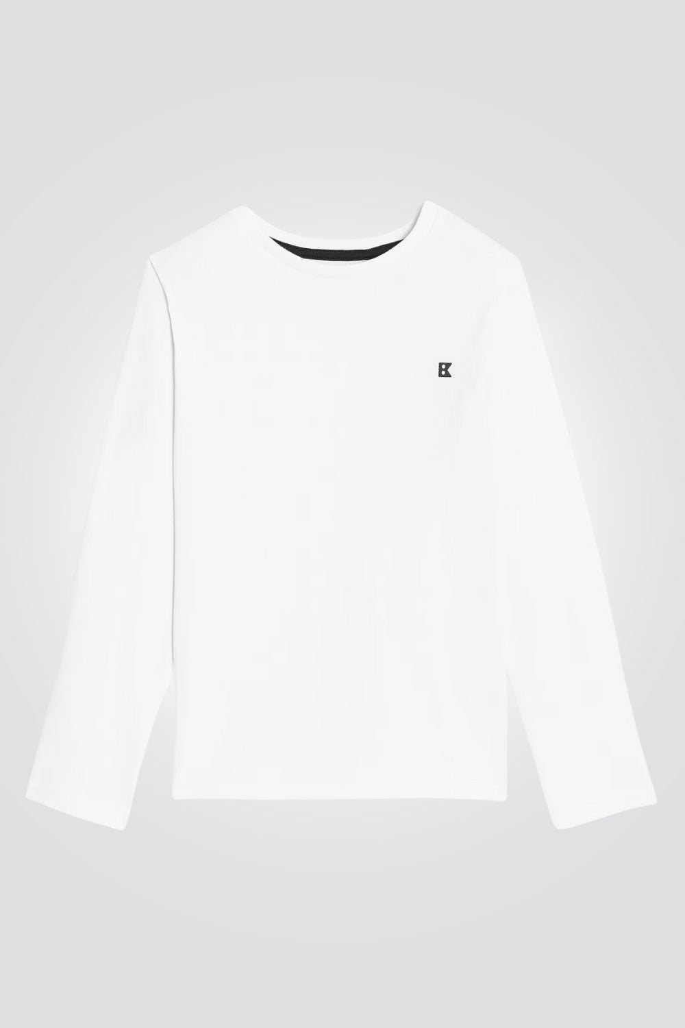 טישירט ילדים שרוול ארוך לבן