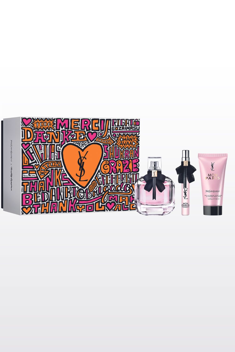 MON PARIS סט א.ד.פ + א.ד.פ + קרם גוף לאשה 90 מ"ל + 10 מ"ל + 50 מ"ל