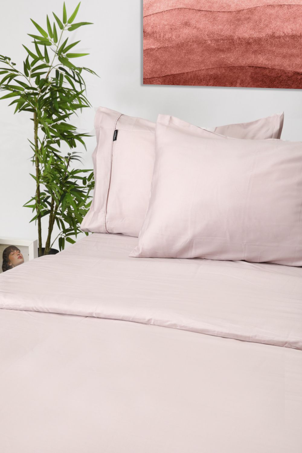 ציפית לכרית 100% כותנה באריגת סאטן בצבע לילך