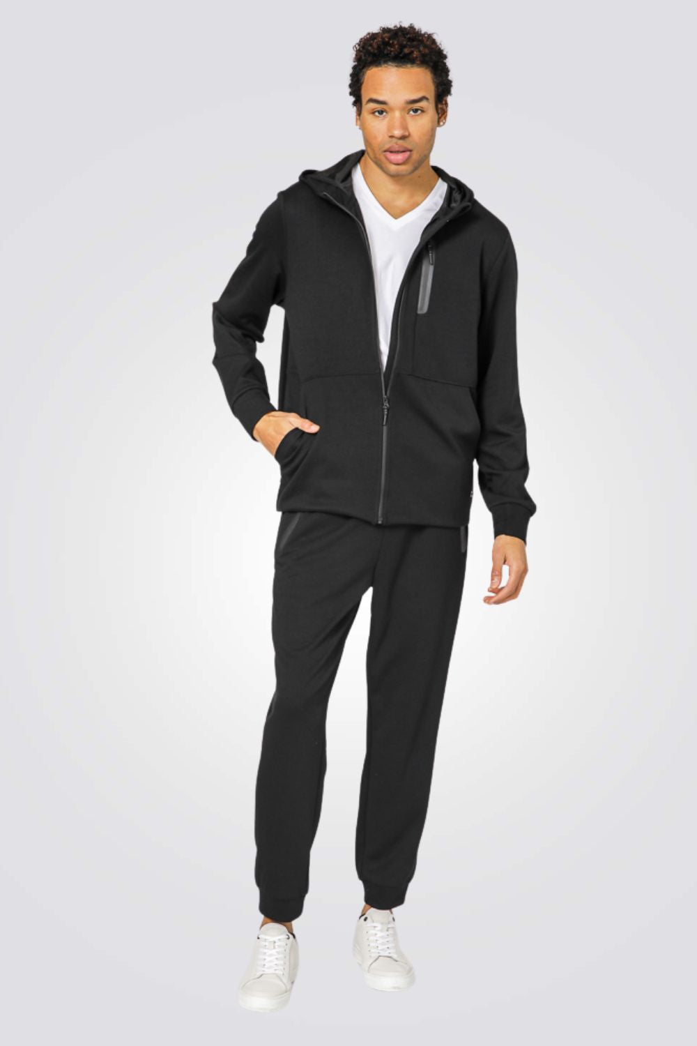 קרדיגן קפוצון סקובה שחור