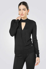 סריג דק בצבע שחור | קנת קול
