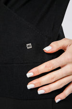 סריג דק בצבע שחור | קנת קול
