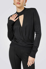 סריג דק בצבע שחור | קנת קול
