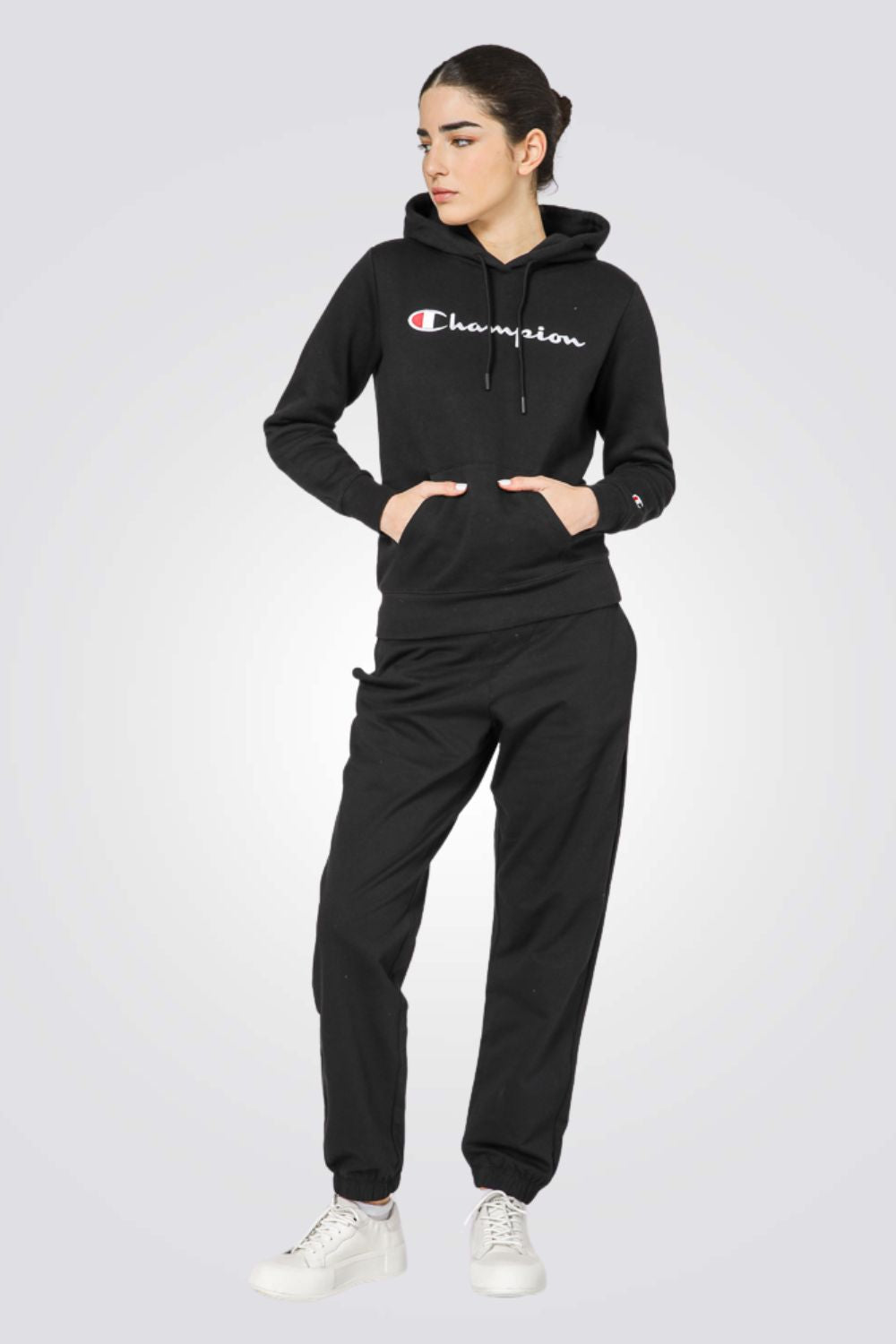 קפוצ'ון לנשים לוגו שחור