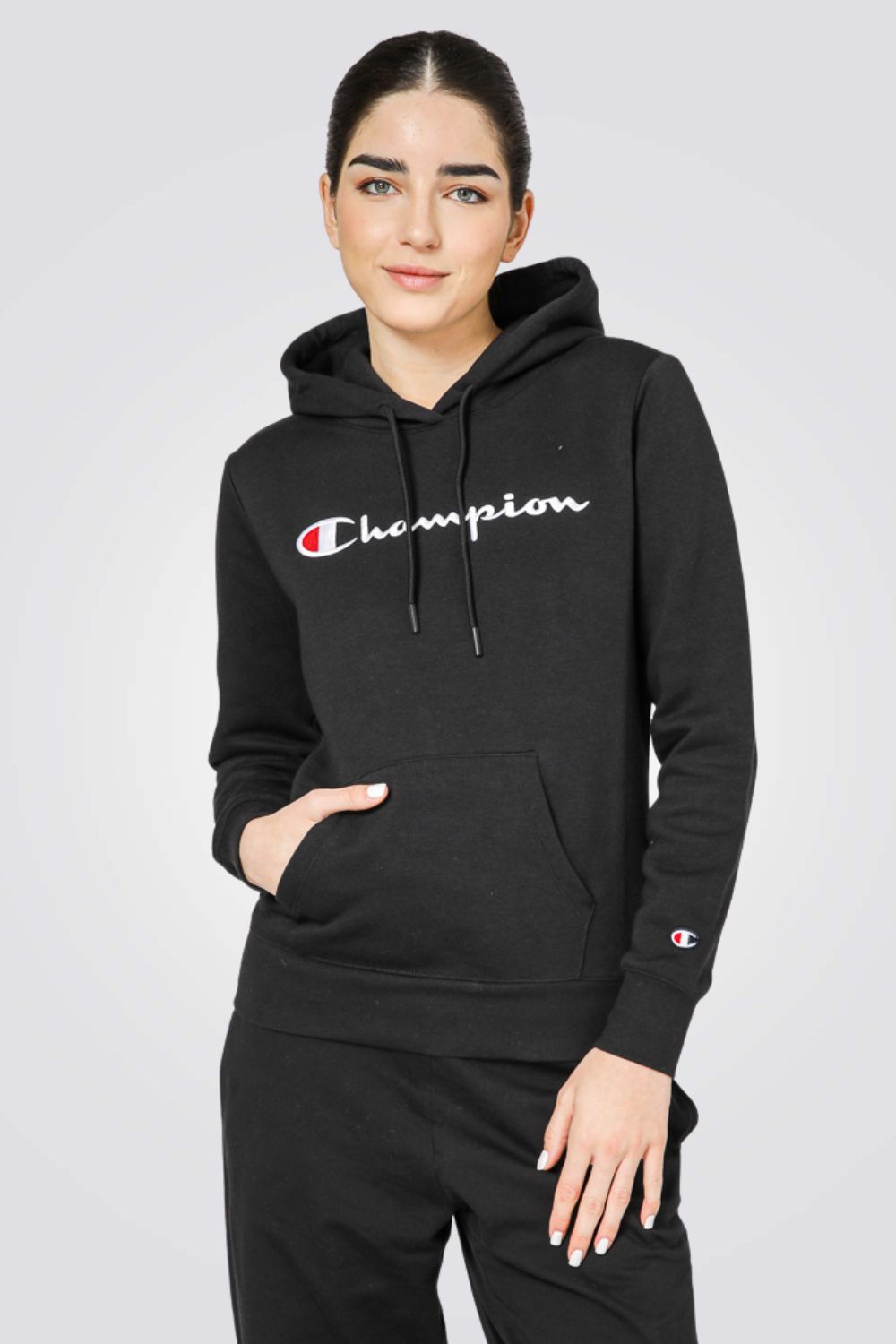 קפוצ'ון לנשים לוגו שחור