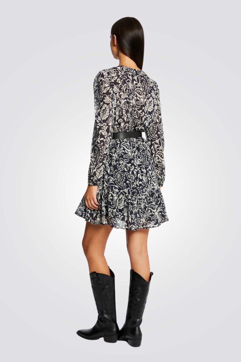 שמלת מיני עם הדפס